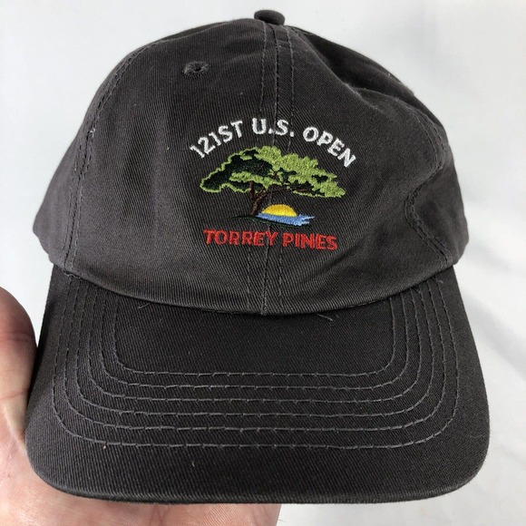 121st US Open Torrey Pines USGA Member Gray Baseball Cap Hat Adjustable Golf OSF - Picture 10 of 10
